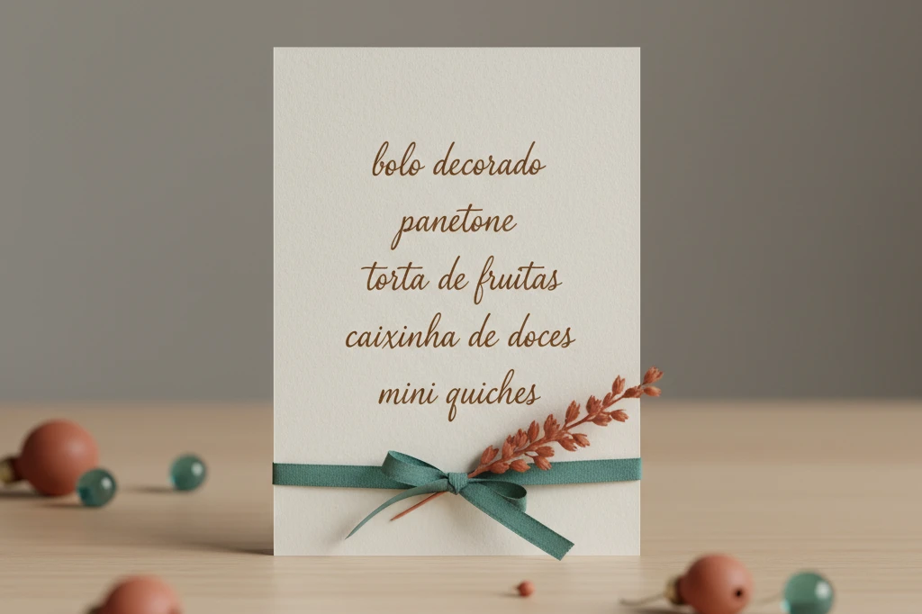 Cardápio enxuto: poucos itens, boa margem